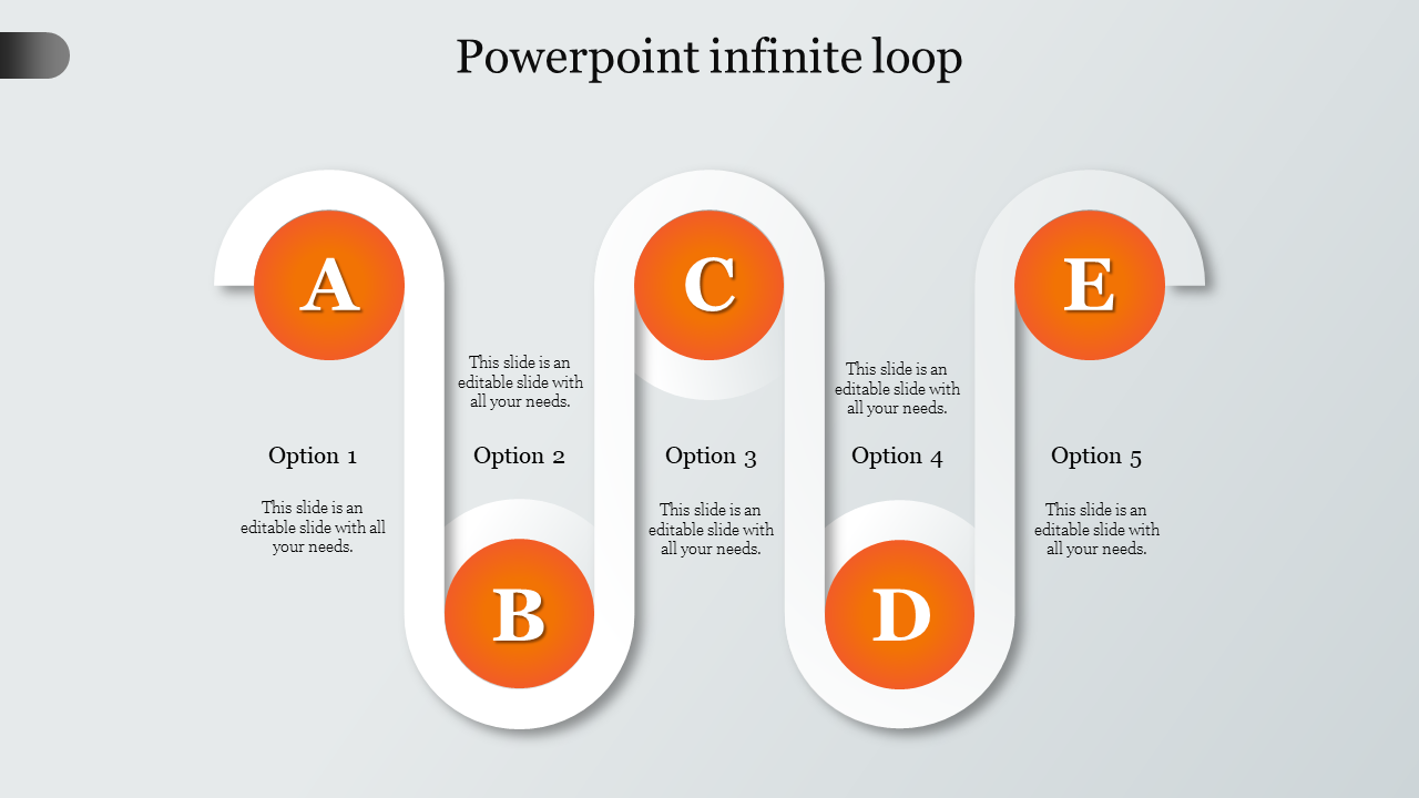powerpoint infinite loop-Orange